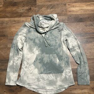 Tie Dyed Cowl Neck light weight pull over